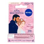 Nivea, Bridgerton Edition Daphne&Simon, pielęgnująca pomadka do ust, Rose Meringue, 4.8g