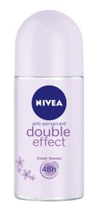 Nivea, Double Effect, dezodorant, roll-on, damski, 50 ml