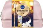 Nivea, Q10 Elegance, zestaw prezentowy damski: krem na dzień SPF15, 50 ml + serum, 30 ml + kosmetyczka