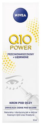 Nivea, Q10 Power, krem przeciwzmarszczkowy pod oczy