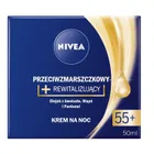 Nivea, rewitalizujący krem przeciwzmarszczkowy na noc, 55+, 50 ml