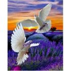 Norimpex, Diamentowa mozaika 5D, Gołębie nad lawendową łąką, 30-40 cm