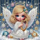 Norimpex, diamentowa mozaika, obraz na ramie, Aniołek, 23-30 cm