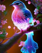 Norimpex, diamentowa mozaika, Ptak magiczny świecący, 30-40 cm