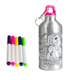 Norimpex, Jednorożec, bidon metalowy do kolorowania, 500 ml