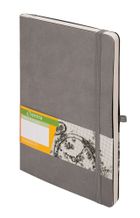 Notes Impresja, A5, kropki, szary, 1 szt.