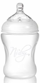 Nuby, Natural Touch, butelka z wolnym przepływem, 3m+, 240 ml