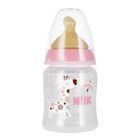 Nuk, First Choice, butelka z wskaźnikiem temperatury, 0-6m, różowa, 150 ml