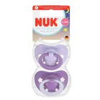 Nuk, First Choice, Night, smoczek uspokajający, fioletowy, 6-18m, 2 szt.