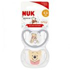 Nuk, Kubuś Puchatek, Space, smoczek uspokajający, silikonowy, 0-6m, 2 szt.