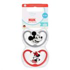 Nuk, Myszka Miki, Perfect Match Air, smoczek uspokajający, czerwony, 0-6m, 2 szt.
