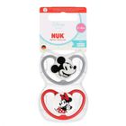 Nuk, Myszka Miki, Perfect Match Air, smoczek uspokajający, czerwony, 6-18m, 2 szt.