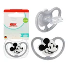 Nuk, Myszka Miki, Perfect Match Air, smoczek uspokajający, silikon, popielaty, 18-36m