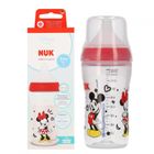 Nuk, Myszka Minnie, Perfect Match, butelka, silikonowy smoczek, rozmiar M, 260 ml