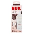 Nuk, Perfect Match, butelka, silikonowy smoczek, rozmiar M, tęcza, 260 ml