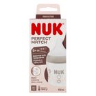 Nuk, Perfect Match, butelka, silikonowy smoczek, rozmiar S-M, serca, 150 ml