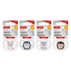 Nuk, Space, smoczek uspokajający, silikonowy, 0-6m, 1 szt