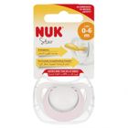 Nuk, Star, smoczek uspokajający, różowy, 0-6m