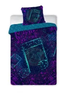 Nuty, Fluo, 2-częściowy komplet pościeli bawełnianej, świecąca w ciemności, 140-200 cm