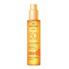 Nuxe, Sun, brązujący olejek do opalania twarzy i ciała SPF50, 150 ml