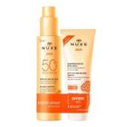 Nuxe, Sun, zestaw: mleczko do opalania w sprayu SPF50, 150 ml + żel pod prysznic po opalaniu, 100 ml