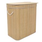 Nuxio, Arvi, bambusowy kosz na pranie, 2-komorowy, 100l