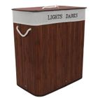 Nuxio, Svana, bambusowy kosz na pranie, 2-komorowy, 100l