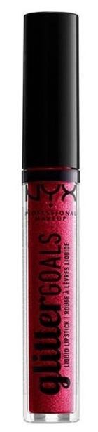 NYX Professional MakeUp, Glitter Goals Liquid Lipstick, pomadka w płynie, bloodstone