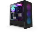 Nzxt, H5 Flow RGB Midi Tower, obudowa komputerowa z oknem, czarna