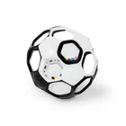 Oball, Goals, piłka z grzechotką, czarno-biała, 13 cm