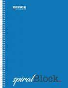 Office Products, kołonotatnik A5, kratka, niebieski, 1 szt.