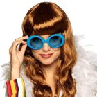 Okulary okrągłe, niebieskie