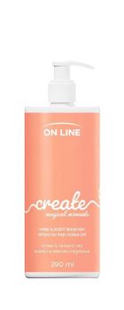 On line, Emocje, mydło do rąk i ciała 2w1, Creat, 390 ml