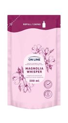 On line, kremowe mydło do rąk i ciała, magnolia&mleczko migdałowe, zapas, 500 ml