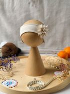 Opaska dziewczęca, beżowa, Iltom