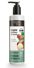 Organic Shop, żel pod prysznic nawilżający, Kenijska Makadamia, 280 ml