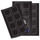 Orion, etykiety samoprzylepne na słoiki, czarne, 24 szt.