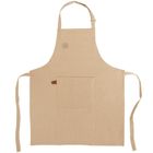 Orion, fartuch kuchenny, bawełniany, wiązany, beżowy