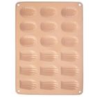 Orion, forma do ciastek i pralin, silikonowa, beżowa, 34-25-1 cm