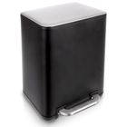 Orion, kosz na śmieci z pedałem, stalowy, czarny, 20l