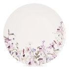 Orion, Louka, talerz deserowy porcelanowy, biały, kwiaty, 20,5 cm
