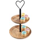 Orion, Mango, patera drewniana, 2-poziomowa, 37 cm