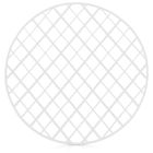 Orion, mata do zlewu, okrągła, biała, 32,5 cm