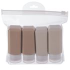 Orion, pojemniki podróżne na kosmetyki, silikonowe, w etui, 5 elementów