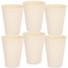 Orion, Sandy, kubki plastikowe, kremowe, 300 ml, 6 szt.