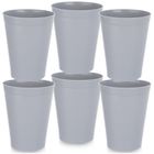 Orion, Sandy, kubki plastikowe, szare, 300 ml, 6 szt.