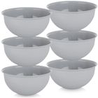 Orion, Sandy, miseczki plastikowe, szare, 13 cm, 500 ml, 6 szt.