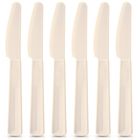 Orion, Sandy, noże stołowe, plastikowe, kremowe, 6 szt.