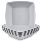 Orion, Sandy, talerze obiadowe, głębokie, plastikowe, szare, 17,5 cm, 500 ml, 6 szt.