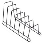 Orion, stojak na pokrywki i talerze, metalowy, czarny, Radka, 34.5-14-19 cm